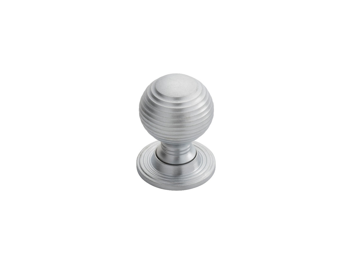 High quality image of FTD - Queen Anne Knob 28mm - Satin Chrome | Sku. m1004sc | Trade Door Handles.