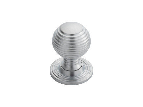 High quality image of FTD - Queen Anne Knob 35mm - Satin Chrome | Sku. m1005sc | Trade Door Handles.
