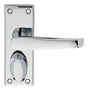 High quality image of Carlisle Brass - Victorian Lever on Privacy Backplate - Polished Chrome | Sku. m31wccp | Trade Door Handles.