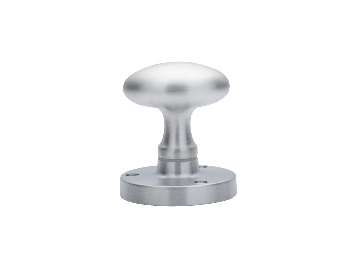 High quality image of Carlisle Brass - Oval Mortice Knob - Satin Chrome | Sku. m34scp | Trade Door Handles.