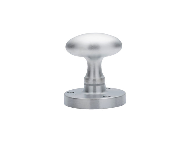 High quality image of Carlisle Brass - Oval Mortice Knob - Satin Chrome | Sku. m34scp | Trade Door Handles.