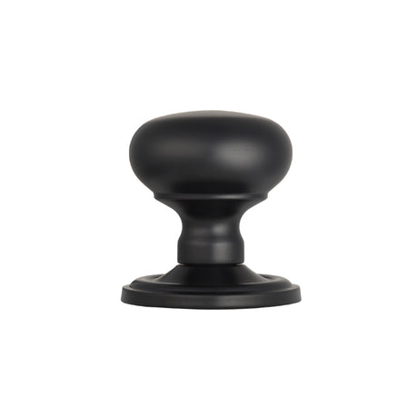 High quality image of Carlisle Brass - Concealed Fix Mushroom Mortice Knob - Matt Black | Sku. m35cmb | Trade Door Handles.