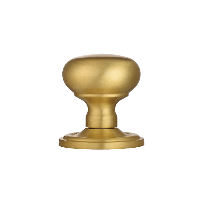 High quality image of Carlisle Brass - Concealed Fix Mushroom Mortice Knob - Satin Brass | Sku. m35csb | Trade Door Handles.