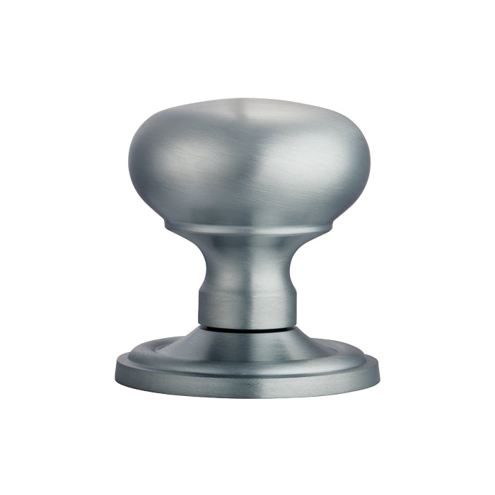 High quality image of Carlisle Brass - Concealed Fix Mushroom Mortice Knob - Satin Chrome | Sku. m35csc | Trade Door Handles.