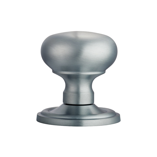 High quality image of Carlisle Brass - Concealed Fix Mushroom Mortice Knob - Satin Chrome | Sku. m35csc | Trade Door Handles.