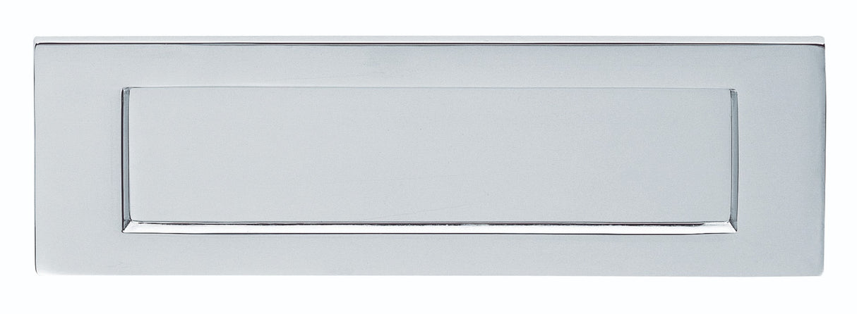 High quality image of Carlisle Brass - Plain Letter Plate 255 x 80mm - Polished Chrome | Sku. m36scp | Trade Door Handles.