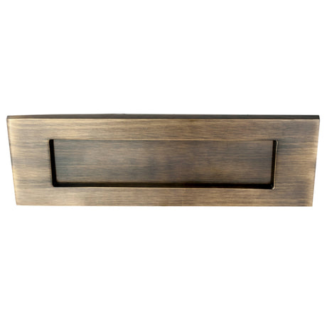High quality image of Carlisle Brass - Plain Letter Plate 255 x 80mm - Florentine Bronze | Sku. m36sfb | Trade Door Handles.