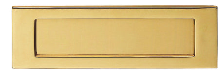 High quality image of Carlisle Brass - Plain Letter Plate 255 x 80mm - Stainless Brass | Sku. m36spvd | Trade Door Handles.
