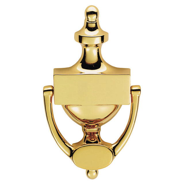 High quality image of Carlisle Brass - Victorian Urn Door Knocker 196mm PVD - Stainless Brass | Sku. m38bpvd | Trade Door Handles.
