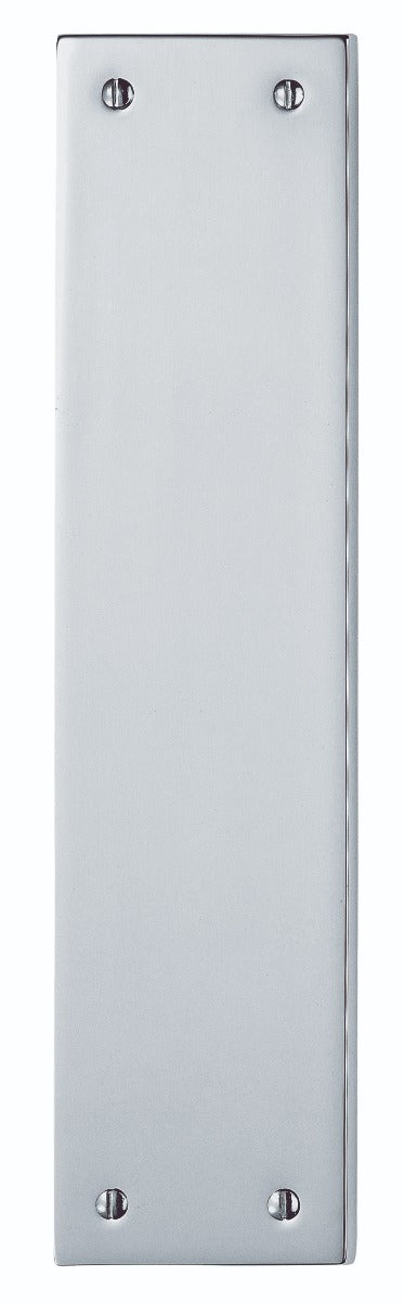 High quality image of Carlisle Brass - Plain Finger Plate 295 x 73mm - Polished Chrome | Sku. m39cp | Trade Door Handles.