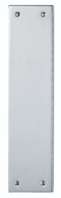 High quality image of Carlisle Brass - Plain Finger Plate 295 x 73mm - Polished Chrome | Sku. m39cp | Trade Door Handles.