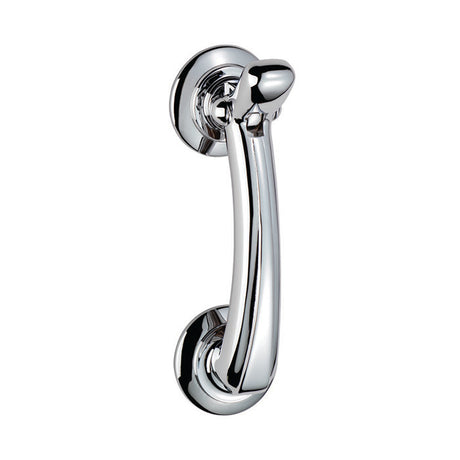High quality image of Carlisle Brass - Door Knocker on Rose - Polished Chrome | Sku. m43cp | Trade Door Handles.