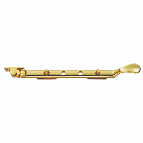 High quality image of Carlisle Brass - Victorian Casement Stay 305mm - Polished Brass | Sku. m44b | Trade Door Handles.