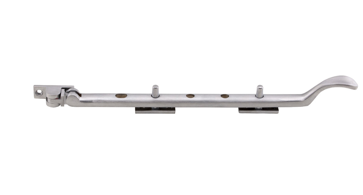 High quality image of Carlisle Brass - Victorian Casement Stay 305mm - Satin Chrome | Sku. m44bsc | Trade Door Handles.