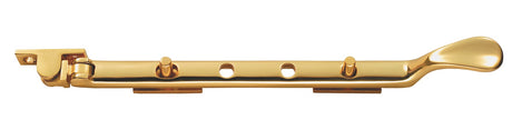 High quality image of Carlisle Brass - Victorian Casement Stay 202mm - Polished Brass | Sku. m44c | Trade Door Handles.