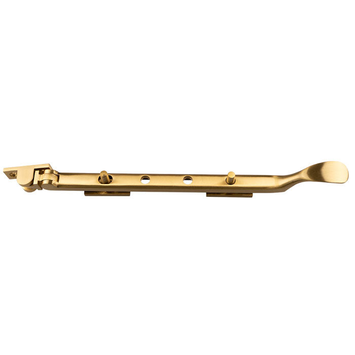 High quality image of Carlisle Brass - Victorian Casement Stay 305mm - Satin Brass | Sku. m44bsb | Trade Door Handles.