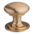 High quality image of FTD - Victorian Cupboard Knob 25mm - Satin Brass | Sku. m47asb | Trade Door Handles.