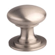 High quality image of FTD - Victorian Cupboard Knob 32mm Stainless Steel Effect - Stainless Steel Effe | Sku. m47bsse | Trade Door Handles.