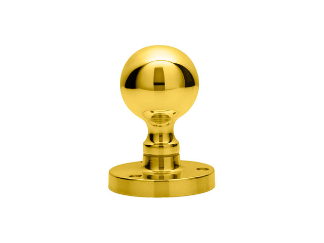 High quality image of Carlisle Brass - Victorian Ball Mortice Knob - Polished Brass | Sku. m48 | Trade Door Handles.