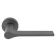 Manital Door Furniture Anthracite / Lever On Rose Manital - Vela Lever on Round Rose - Anthracite