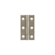 High quality image of Millhouse Brass Cabinet Butt Hinges 50mm x 28mm x 2mm - Satin Nickel | Sku. mhbh50sn | available to order from Trade Door Handles in Kendal.
