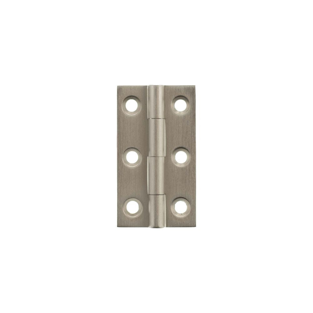 High quality image of Millhouse Brass Cabinet Butt Hinges 50mm x 28mm x 2mm - Satin Nickel | Sku. mhbh50sn | available to order from Trade Door Handles in Kendal.