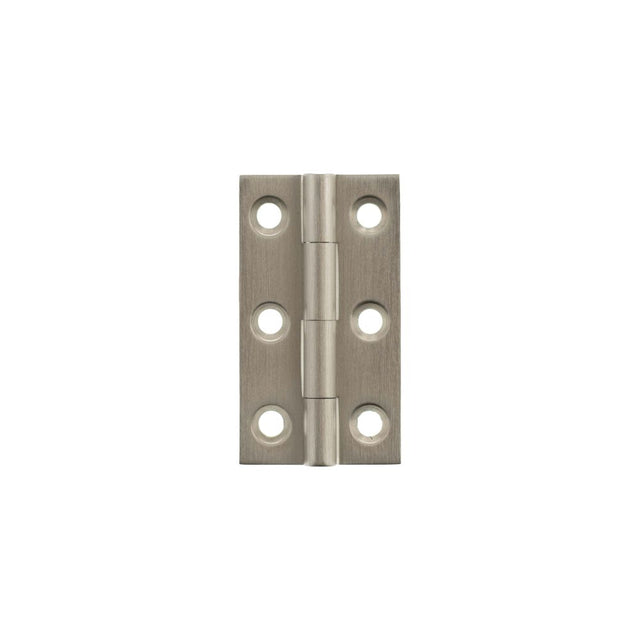 High quality image of Millhouse Brass Cabinet Butt Hinges 50mm x 28mm x 2mm - Satin Nickel | Sku. mhbh50sn | available to order from Trade Door Handles in Kendal.