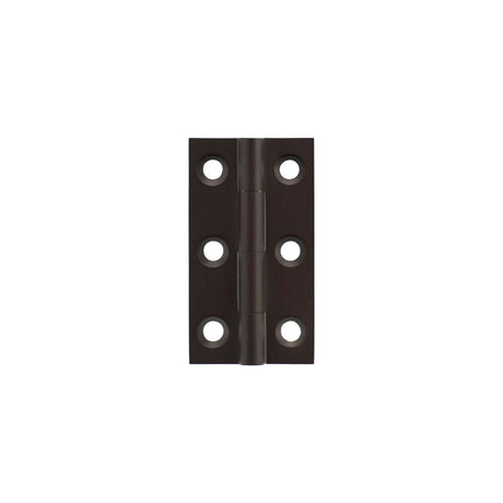 High quality image of Millhouse Brass Cabinet Butt Hinges 50mm x 28mm x 2mm - Urban Dark Bronze | Sku. mhbh50udb | available to order from Trade Door Handles in Kendal.