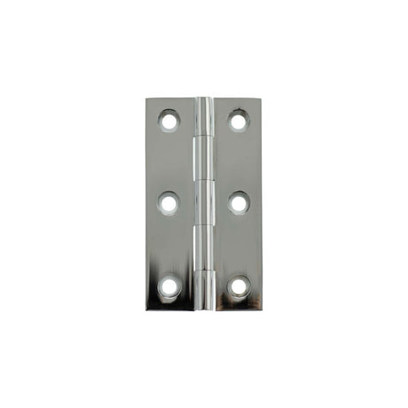 High quality image of Millhouse Brass Cabinet Butt Hinges 64mm x 35mm x 2mm - Polished Chrome | Sku. mhbh64pc | available to order from Trade Door Handles in Kendal.