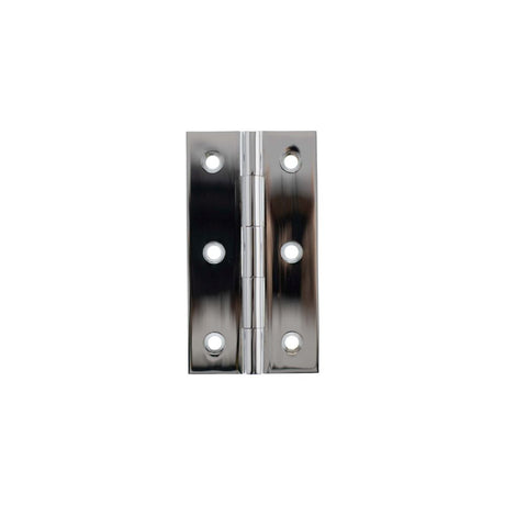 High quality image of Millhouse Brass Cabinet Butt Hinges 75mm x 41mm x 2mm - Polished Chrome | Sku. mhbh75pc | available to order from Trade Door Handles in Kendal.