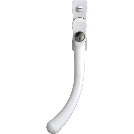 Mila Window Furniture White / Left Hand / Yes Mila Heritage Pear Drop Casement Handle White Left hand