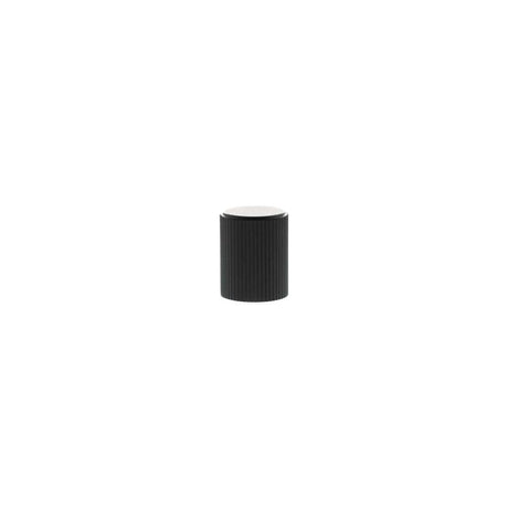 Millhouse Brass Cabinet Hardware Matt Black / Cabinet Knobs Millhouse Brass Battersea Linear Cylinder Cabinet Knob Handle - Matt Black