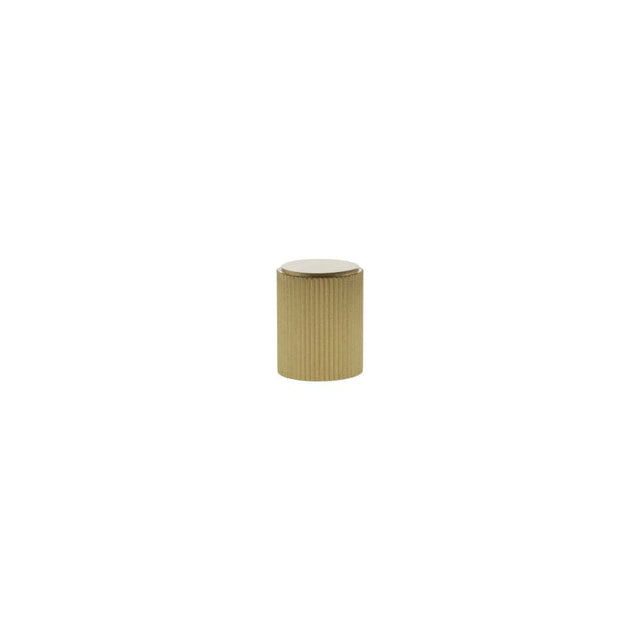 Millhouse Brass Cabinet Hardware Satin Brass / Cabinet Knobs Millhouse Brass Battersea Linear Cylinder Cabinet Knob Handle - Satin Brass