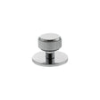Quality image of Millhouse Brass Battersea Linear Round Cabinet Knob Handle on Backplate - Polished Chrome | Sku. mhclb1532pc | available from Trade Door Handles.