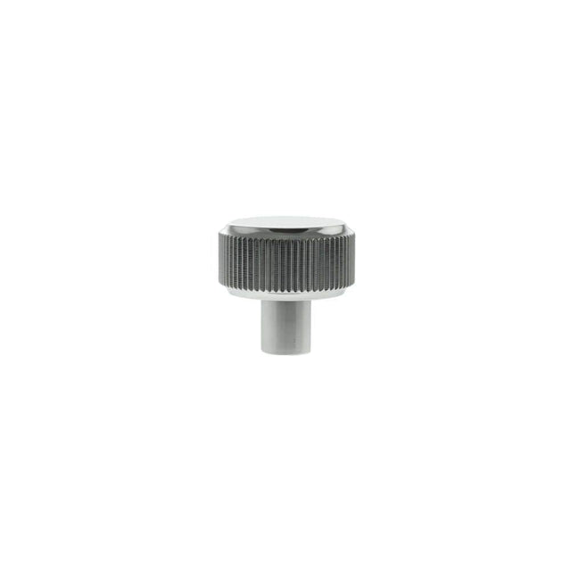 Millhouse Brass Cabinet Hardware Polished Chrome / Cabinet Knobs Millhouse Brass Battersea Linear Round Cabinet Knob Handle - Polished Chrome