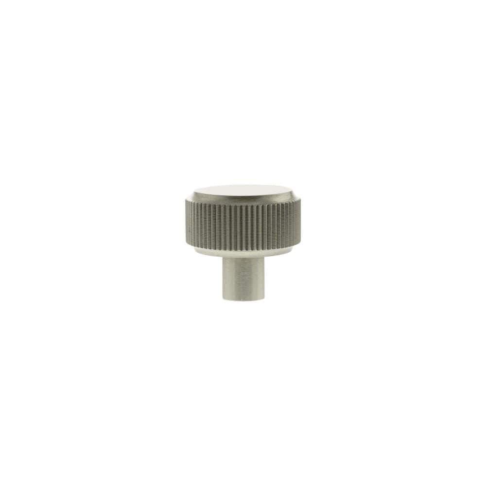 Millhouse Brass Cabinet Hardware Satin Nickel / Cabinet Knobs Millhouse Brass Battersea Linear Round Cabinet Knob Handle - Satin Nickel
