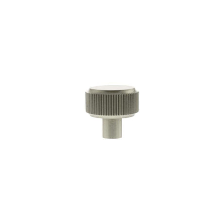 Millhouse Brass Cabinet Hardware Satin Nickel / Cabinet Knobs Millhouse Brass Battersea Linear Round Cabinet Knob Handle - Satin Nickel