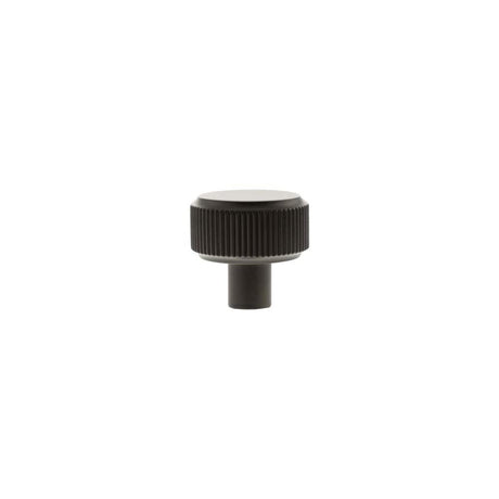 Millhouse Brass Cabinet Hardware Urban Dark Bronze / Cabinet Knobs Millhouse Brass Battersea Linear Round Cabinet Knob Handle - Urban Dark Bronze