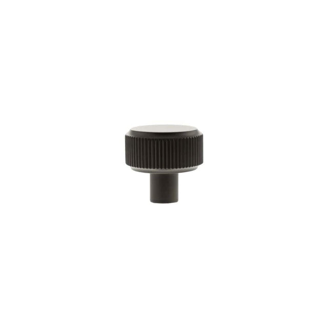 Millhouse Brass Cabinet Hardware Urban Dark Bronze / Cabinet Knobs Millhouse Brass Battersea Linear Round Cabinet Knob Handle - Urban Dark Bronze