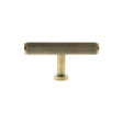 Quality image of Millhouse Brass Battersea Linear T-Bar Cabinet Knob Handle - Antique Brass | Sku. mhcl1675ab | available from Trade Door Handles.