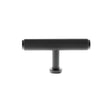 Quality image of Millhouse Brass Battersea Linear T-Bar Cabinet Knob Handle - Matt Black | Sku. mhcl1675mb | available from Trade Door Handles.