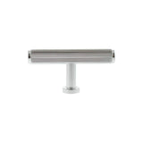 Millhouse Brass Cabinet Hardware Polished Chrome / Cabinet Knobs Millhouse Brass Battersea Linear T-Bar Cabinet Knob Handle - Polished Chrome