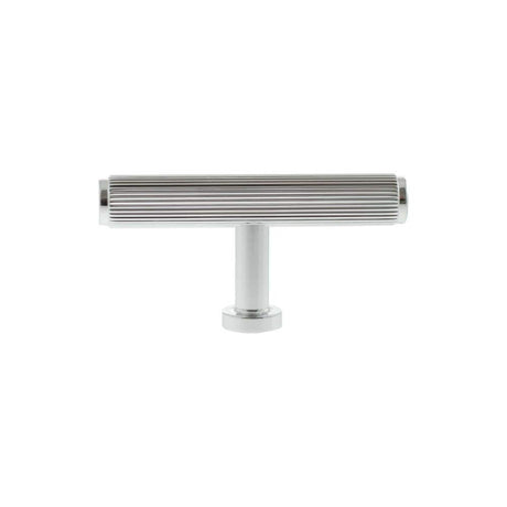 Millhouse Brass Cabinet Hardware Polished Chrome / Cabinet Knobs Millhouse Brass Battersea Linear T-Bar Cabinet Knob Handle - Polished Chrome