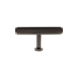 Millhouse Brass Cabinet Hardware Urban Dark Bronze / Cabinet Knobs Millhouse Brass Battersea Linear T-Bar Cabinet Knob Handle - Urban Dark Bronze