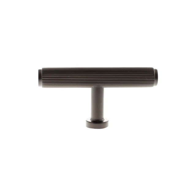 Millhouse Brass Cabinet Hardware Urban Dark Bronze / Cabinet Knobs Millhouse Brass Battersea Linear T-Bar Cabinet Knob Handle - Urban Dark Bronze