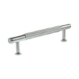 Quality image of Millhouse Brass Battersea Linear T-Bar Cabinet Pull Handle 128mm - Polished Chrome | Sku. mhcl17128pc | available from Trade Door Handles.