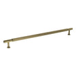 Quality image of Millhouse Brass Battersea Linear T-Bar Cabinet Pull Handle 320mm - Antique Brass | Sku. mhcl17320ab | available from Trade Door Handles.