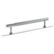 Quality image of Millhouse Brass Battersea Linear T-Bar Cabinet Pull Handle on Backplate 160mm - Polished Chrome | Sku. mhclb17160pc | available from Trade Door Handles.