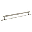 Quality image of Millhouse Brass Battersea Linear T-Bar Cabinet Pull Handle on Backplate 320mm - Satin Nickel | Sku. mhclb17320sn | available from Trade Door Handles.