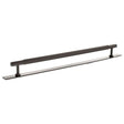Quality image of Millhouse Brass Battersea Linear T-Bar Cabinet Pull Handle on Backplate 320mm - Urban Dark Bronze | Sku. mhclb17320udb | available from Trade Door Handles.